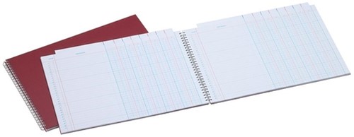 Tabellarisch register Djois Atlanta 247x351mm 2x8kolommen 108blz rood