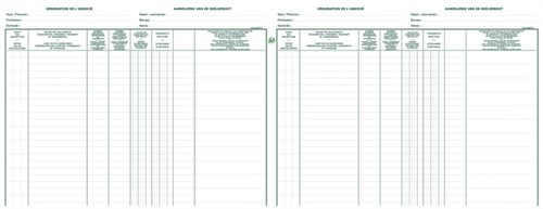 Register Piqure aandeelhouder BVBA/ SPRL 320x240mm 80vel groen-2