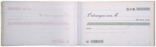 Kasboek Exacompta Manifold ontvangstbewijs dupli 50vel NL-2