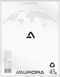 Kladblok Aurora 210x270mm ruit 5x5mm 200 vel 45gr