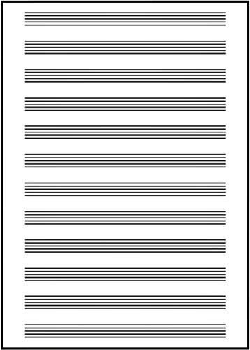 Collegeblok Oxford A4+ muziek 4-gaats 100 pagina's 80gr blauw-3