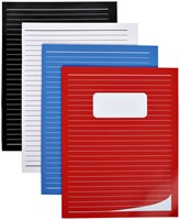 Schrift Qbasic 210x165mm lijn 80blz 70gr assorti-3