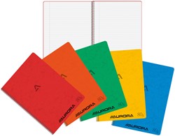Schrift Aurora A4 lijn 120 pagina's 80gr assorti