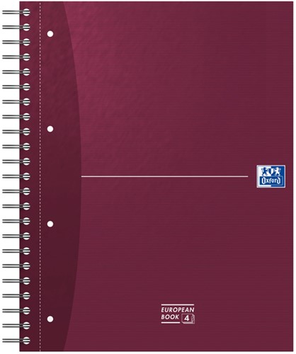 Collegeblok Oxford Office Essentials Europeanbook A4+ 4-gaats 120 vel assorti-2