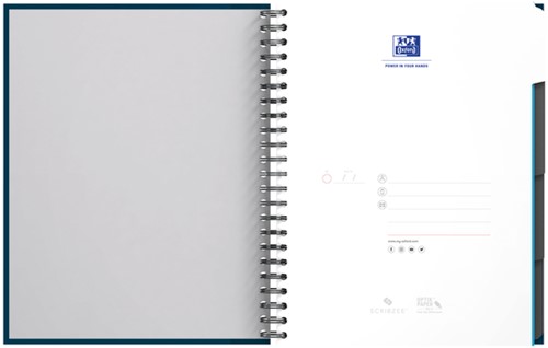 Collegeblok Oxford Office Essentials Europeanbook A4+ 4-gaats 120 pagina's assorti-3