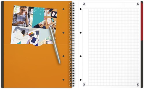 Spiraalblok Oxford International Activebook A4+ 160 pagina's ruit 5mm-1