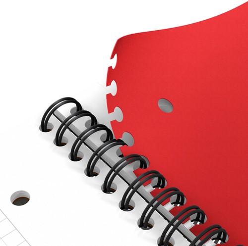 Spiraalblok Oxford International Activebook A4+ 160 pagina's ruit 5mm-5