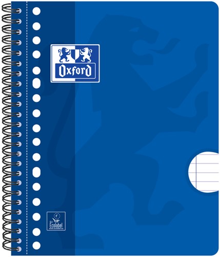Collegeblok Oxford School A5+ lijn 17-gaats 160 pagina's 80gr assorti-1