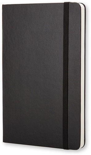 Notitieboek Moleskine large 130x210mm blanco hard cover zwart-2