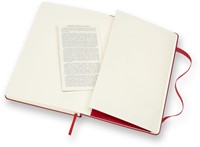 Notitieboek Moleskine large 130x210mm blanco hard cover rood-1