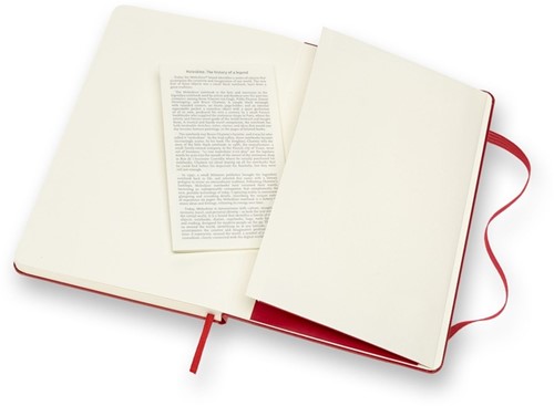 Notitieboek Moleskine large 130x210mm blanco hard cover rood-1