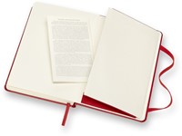 Notitieboek Moleskine pocket 90x140mm lijn hard cover rood-1