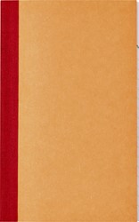 Kasboek 135x83mm 72blz 1 kolom oranje
