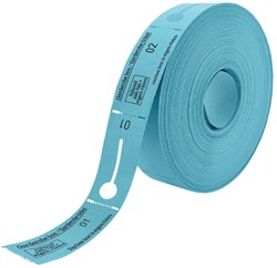 Garderobebonnen Combicraft nummering 1 t/m 500 blauw 500 stuks