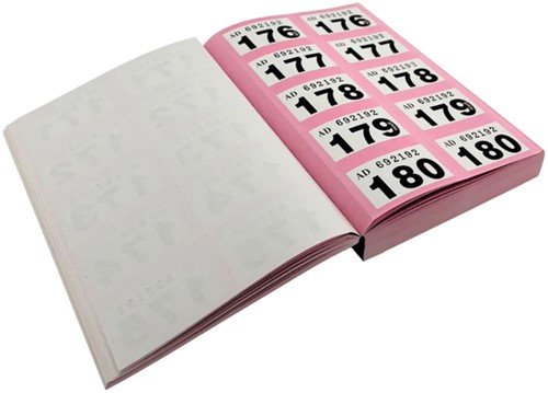 Nummerblok 1-1000 assorti 6 stuks-3