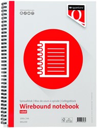 Spiraalblok Quantore A4 lijn spiraal 200 pagina's 70gr