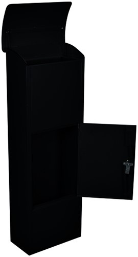 Pakketbrievenbus Helsinki 390x240x1053mm zwart-1