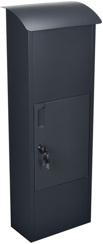 Pakketbrievenbus Helsinki 390x240x1053mm zwart