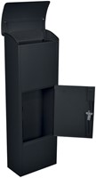 Pakketbrievenbus Helsinki 390x240x1053mm zwart-4