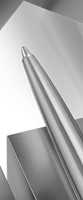 Balpen Parker Jotter XL Monochrome stainless steel M blister à 1 stuk-2