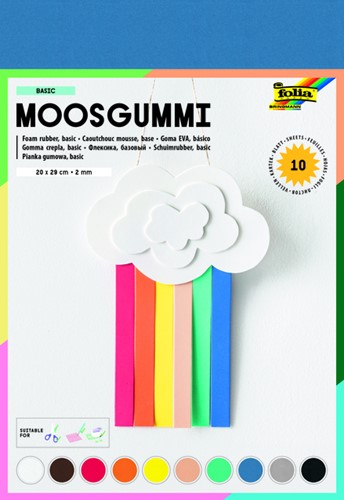Foam Folia 20x29cm basic 10 kleuren