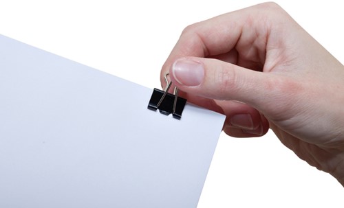 Papierklem MAUL foldback 215 19mm zwart 12 stuks-4