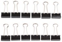 Papierklem MAUL foldback 215 19mm zwart 12 stuks-3