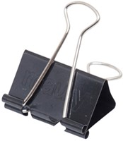 Papierklem MAUL foldback 215 19mm zwart 6 stuks-2