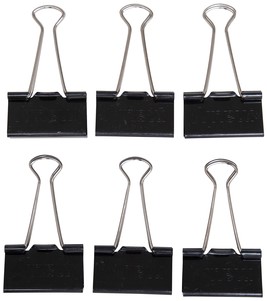 Papierklem MAUL foldback 215 19mm zwart 6 stuks-2