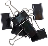 Papierklem MAUL foldback 215 19mm zwart 6 stuks-3