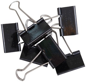 Papierklem MAUL foldback 215 19mm zwart 6 stuks-3