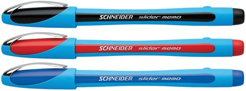 Balpen Schneider Slider Memo extra breed blauw-3