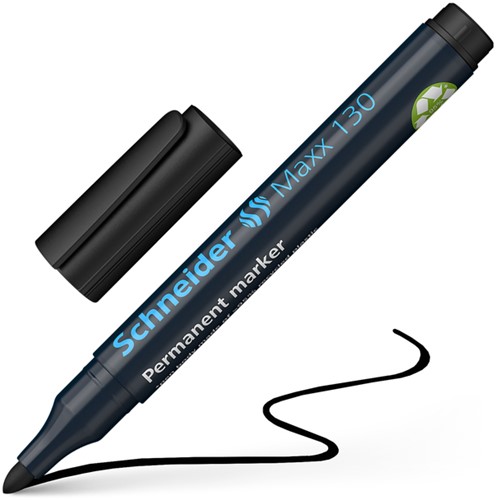 Viltstift Schneider Maxx 130 rond 1-3mm zwart-2
