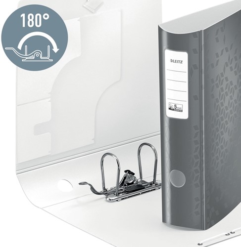 Ordner Leitz WOW active 180° 80mm PP A4 blauw-5