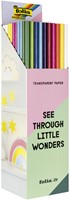 Transparant papier Folia 70x100cm 42gr assorti kleuren-3