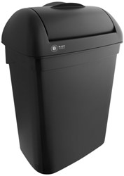 Dameshygiënebak BlackSatino 8 liter zwart 332170