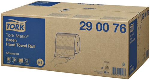 Handdoekrol Tork H1 Matic Advanced 2-laags 150m groen 290076-2