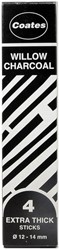 Houtskool Coates 12-14mm doos à 4 stuks
