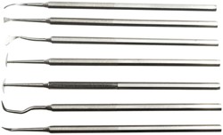 Boetseerspatelset Conda 7-delig metaal