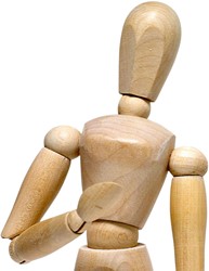 Ledenpop vrouw 30 cm ongelakt