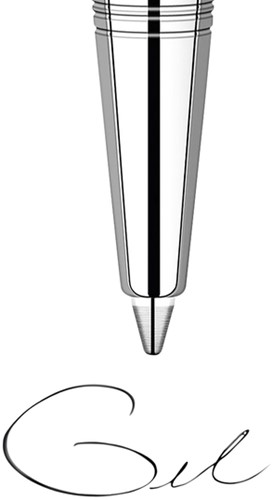 Gelschrijvervulling Parker Quink medium zwart blister à 2 stuks-5