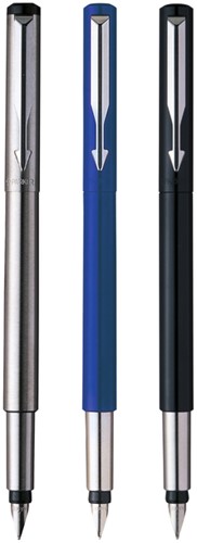 Vulpen Parker Vector stainless steel medium blister à 1 stuk-2