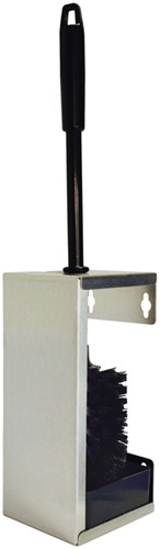 Toiletborstelset Quartzline rvs zilver P3400226-2