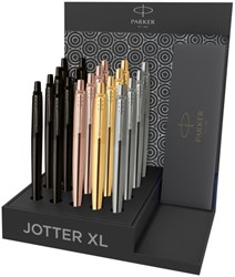 Balpen Parker Jotter XL Monochrome assorti medium 20 stuks