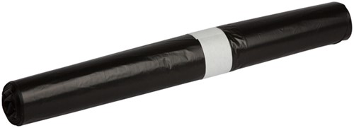 Afvalzak Powersterko HDPE T23 58x100cm 70L zwart rol à 25 stuks