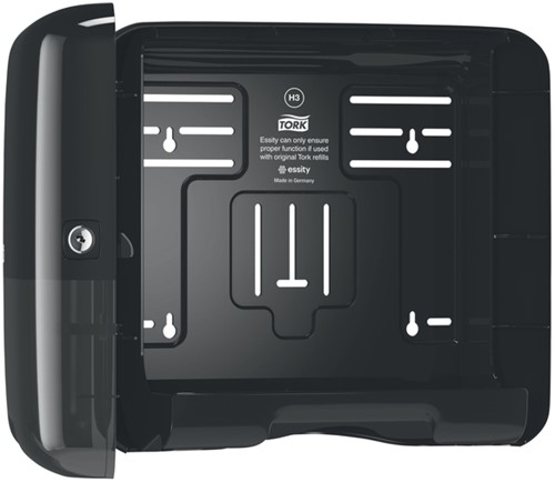 Handdoekdispenser Tork H3 Elevation klein zwart 553108-2