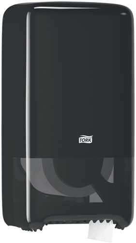 Toiletpapierdispenser Tork T6 Elevation medium duo zwart 557508-2