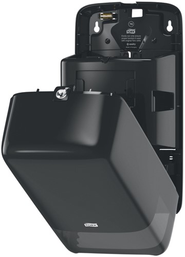 Toiletpapierdispenser Tork T6 Elevation medium duo zwart 557508-2