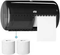 Toiletpapierdispenser Tork T4 Elevation duo zwart 557008-3