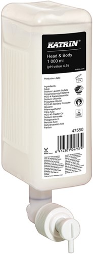 Handzeep Katrin Head & Body vloeibaar 1000ml 47550